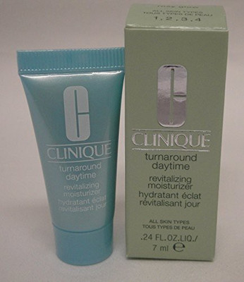 

Clinique Turnaround Daytime Revitalizing Moisturizer-Rosy Glow Travel Size /7ml. for All Skin Types(7.2 ml)