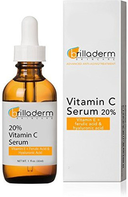 

Brilladerm Skincare 20% Vitamin C Serum With Vitamin E + Hyaluronic And Ferulic Acid(30 ml)