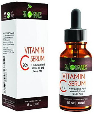 

Sky Organics Vitamin C Serum For Face With Hyaluronic Acid, Vitamin C 20%(30 ml)