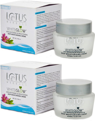 

Lotus Whiteglow Deep Moisturising Crème SPF20 Pack of 2(120 g)