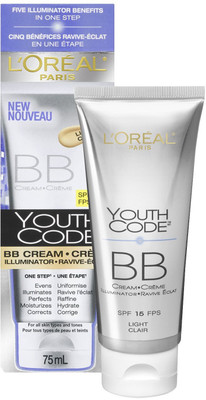 

L'Oreal Youth Code BB Cream Illuminator Board Spectrum Spf 15 Sunscreen(75 ml)