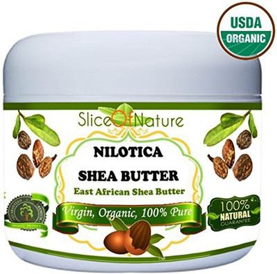 

Slice Of Nature Shea Butter Organic USDA Certified Rare Nilotica East African Shea Butter(240 ml)