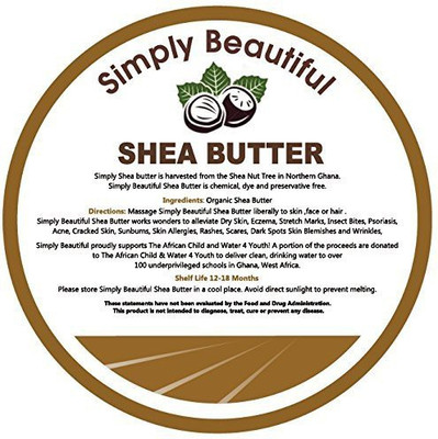 Simplybeautiful 100% Organic Shea Butter(200 ml)