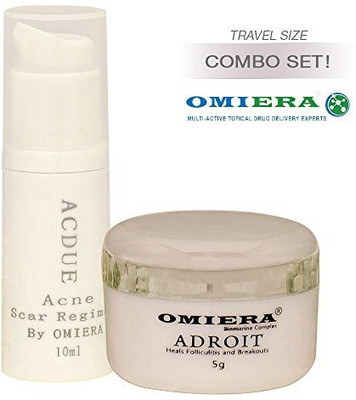 

Omiera ACNE SCARS TREATMENT Acdue ( ) + Facial Hair Growth Inhibitor Cream Adroit (0.2 ) Skin Care SetLabs(9 ml)