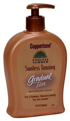 

Coppertone endless summer sunless tanning moisturizing lotion, gradual tan, 9 fl oz (266 ml)(266 ml)