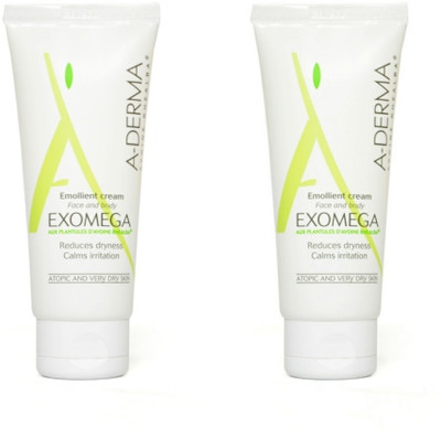

A-Derma Exomega Emollient Cream, Face and Body - Pack of 2(50 ml)