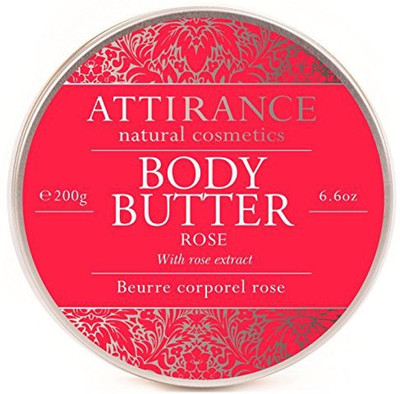 

Attirance Natural Cosmetics Body Butter Rose All With Rose Essential Oil, Shea Butter & Grape Seed Oil(200.0 g)