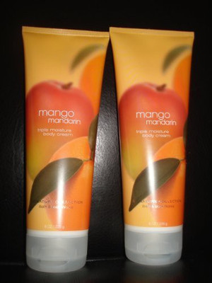 

Bath & Body Works Bath and Body Works MANGO MANDARIN Triple Moisture Body Cream 2-Pack * each Bottle!(240 ml)