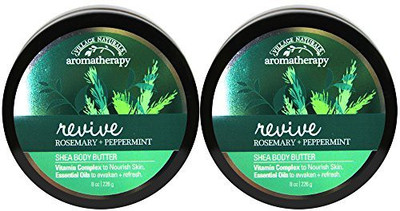 

Village Naturals Aromatherapy Revive (rosemary And Peppermint Shea Body Butter 2 Pack(226 g)