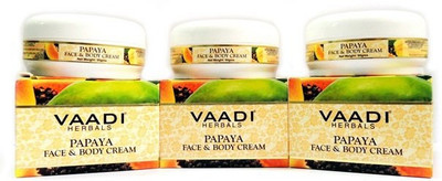 

Vaadi Herbals Papaya Face & Body Cream - Pack of 3(90 g)