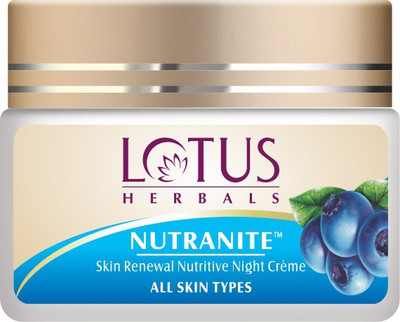 Lotus HERBALS NUTRANITE � Skin Renewal Nutritive Night Cr�me(50 g) available at flipkart for Rs.364