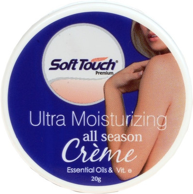 

Soft Touch Premium ULTRA MOISTURIZING ALL SEASON CRÈME WITH ESSENTIAL OIL & VITAMIN E(20 g)