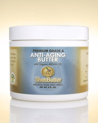 

AAA Shea Butter Company natural anti-aging butter unrefined certified grade a shea butter and organic unrefined argan oil blend(120 ml)