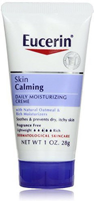 

Eucerin Calming Creme for Dry Skin, Fragrance Free, Travel Size 28g / (Pack of 6)(30 ml)
