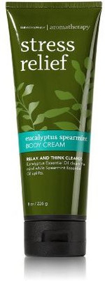 

Bath & Body Works Aromatherapy Stress Relief Eucalyptus Basil Body Cream(240 ml)