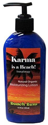 

Beach Bum natural organic lotion - karma is a beach - 8.5 oz(255 ml)