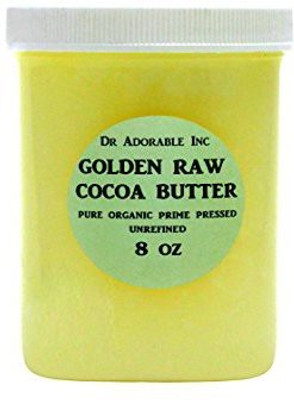 

Dr Adorable COCOA BUTTER ORGANIC RAW Grade A PRIME PRESSED UNREFINED 8 OZ(295 g)