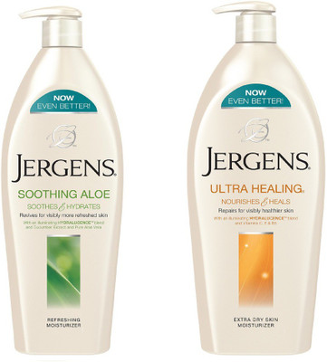 

Jergens Soothing Aloe and Ultra Healing Moisturizers Body Lotion(800 ml)