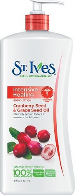 

St. Ives Intensive Healing Body Lotion with Cranberry & Grape Seed Oil(621 ml)
