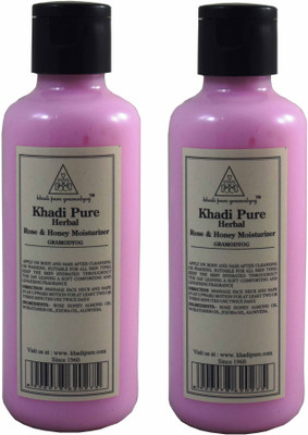 

Khadi Herbal NATURAL ROSE & HONEY MOISTURIZER LOTION(400 ml)