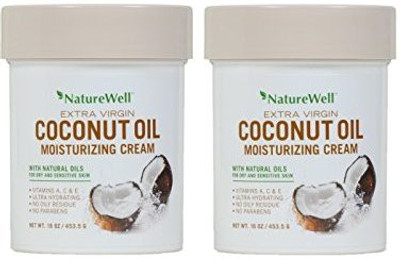 

Naturewell Extra Virgin Coconut Oil Moisturizing Cream, (2 Pack)(453.5 g)