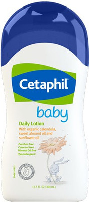 

Cetaphil Baby Daily Lotion with Organic Calendula, Sweet Almond Oil and Sunflower Oil(399 ml)