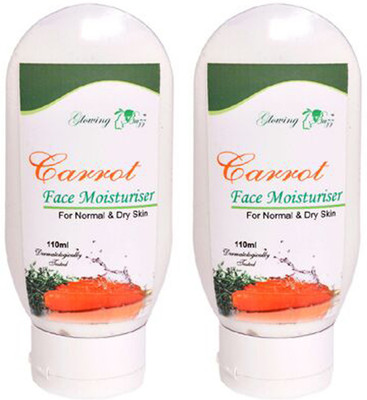 

Glowing Buzz Combo of 2 Herbal Carrot Moisturiser for Normal To Dry Skin(110 ml)