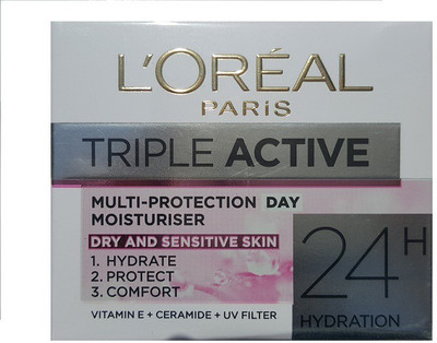 

L'Oreal triple active multi protection moisturiser(50 ml)