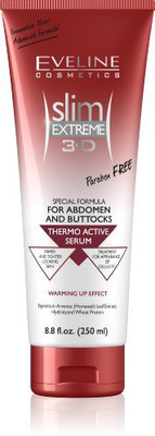 

Eveline Extreme 3D Thermo Active Serum Shaping Waist, Abdomen and Buttocks - Paraben Free(250 ml)