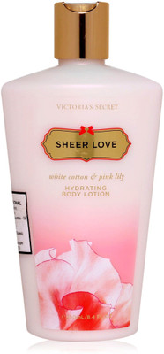 

Victoria's Secret Sheer Love White Cotton & Pink lily hydrating Body Lotion(250 ml)