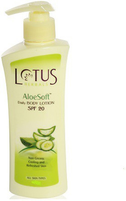 LOTUS Aloe Soft Daily Body Lotion - SPF 20,(250 ml)