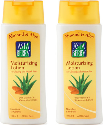 

Astaberry Almond & Aloe Moisturizing Lotion Pack of 2(200 ml)