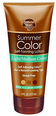 

Banana Boat Self Tanning Lotion, Light/medium Summer Color For All Skin Tone(177 ml)