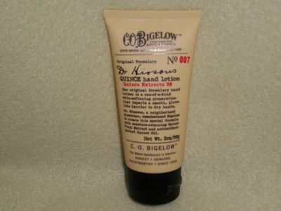 

C.O. Bigelow dr. hiosous quince hand lotion no. 007 as sold by bath & body works 4oz(120 ml)