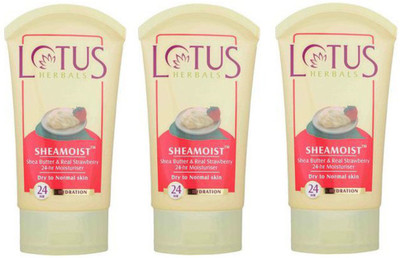 

Lotus Herbals Sheamoist Shea Butter & Real Strawberry 24hr Moisturizer(180 g)