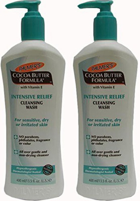 

Palmer Cocoa Butter Formula with Vitamin E Intensive Relief Cleansing Wash, (Pack of 2)(405 ml)