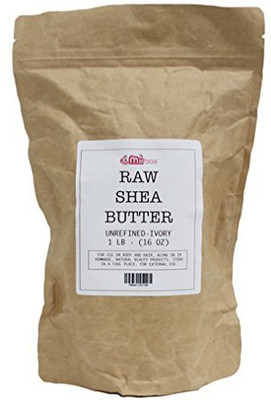 

Miibox 00% Pure Unrefined Raw SHEA BUTTER - ( ) from the nut of the African Ghana Shea Tree.(500 g)