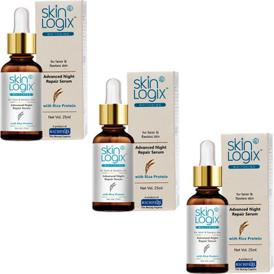 

Richfeel Skin Logix Whitening Advance Night repair Serum 25ml Pack Of 3(75 ml)