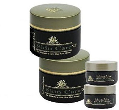 

InfiniteAloe Infinite Aloe Skin Care Special Edition, Musk Fragrance, 2 - 8 Jars ** (Plus a Bonus 2 - Travel Jars) **(15 ml)