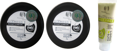 

Sreyansh Healthcare Diamond Night Cream Two Combo with Brightening Facepack(150 g)