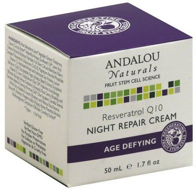 

Andalou Naturals Resveratrol Q10 Night Repair Cream(51 ml)