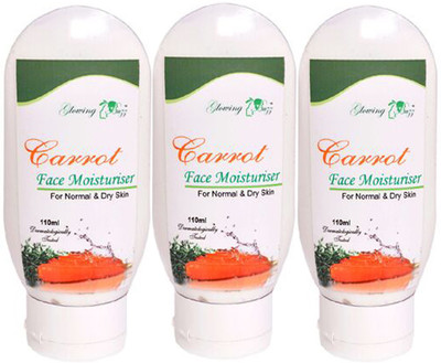 

Glowing Buzz Combo of 3 Herbal Carrot Moisturiser for Normal To Dry Skin(110 ml)