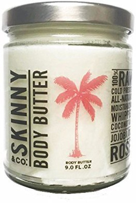 

Skinny & Co. & Co. Coconut Oil Jojoba Rose Whipped Body Butter 9 Oz Jar(28 g)