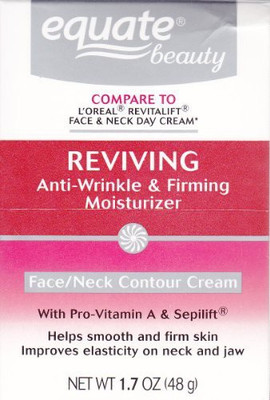 

Equate Advanced Reviving Anti Wrinkle and Firming Moisturizer Face and Neck Cream Compare to L'OrealDermo Expertise(51 ml)
