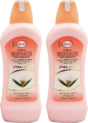 

Ayur Moisturizer Lotion pack of 2(400 ml)
