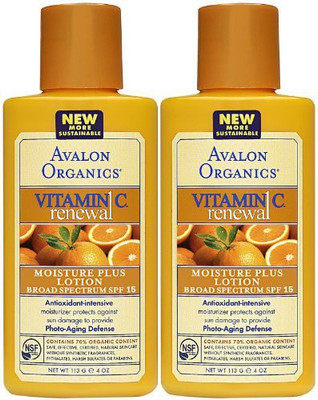

Avalon Organics Vitamin C Moisture Plus Lotion with SPF15/ (2 Pack)(120 ml)