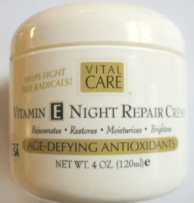 

Vital Care Vitamin E Night Repair Creme Age-defying Antioxidant (pack Of 4)(120 ml)