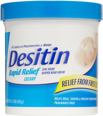 

Desitin Diaper Rash Cream Rapid Relief, 16-Ounce Jar(453 g)