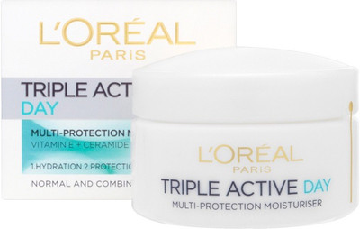 

L'Oreal Triple Active 24 Hydration Multi-Protection Day Cream For Normal To Combination Skin(50 ml)