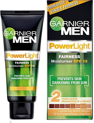 

Garnier for men powerlight intensive fairness moisturizer spf(50 g)